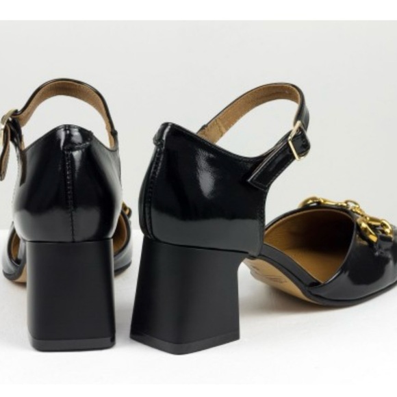 Leather black shoes on low heel, height quality, handmade by Ukranian designers - Picture 14 of 14